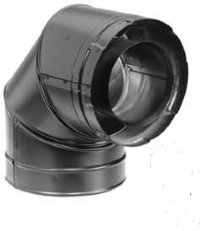 90 DEGREE ELBOW BLACK