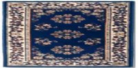 H-20 Blue Rectangular Hearth Rug