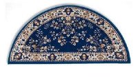 H-33 Half Round Blue Hearth Rug