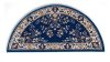 H-33 Half Round Blue Hearth Rug