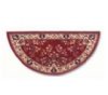 H-35 Half Round Burgundy Hearth Rug