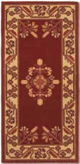 H-600 Vermillion Rectangular Hearth Rug