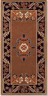 H-601 Cocoa Rectangular Hearth Rug