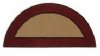H-66 Berry Half Round Large Contemporary Hearth Rug