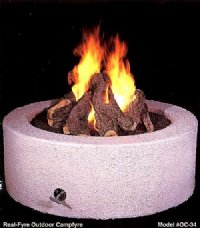 Stucco Base with Burner and Remote