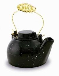 T-16 Black Cast Enamel Kettle