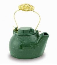 T-16GR Green Cast Enamel Kettle